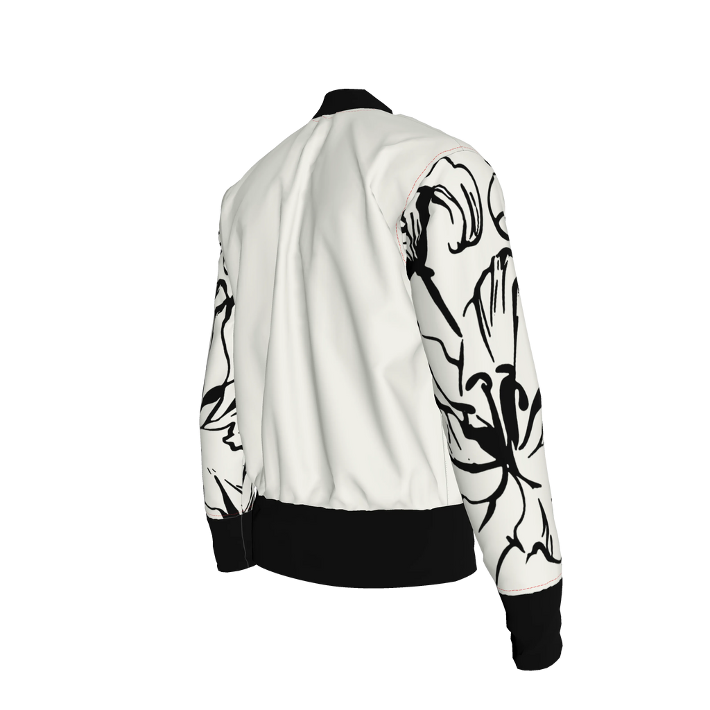 'Bayahibe Rose' JAIME™ Button-Up Bomber Jacket