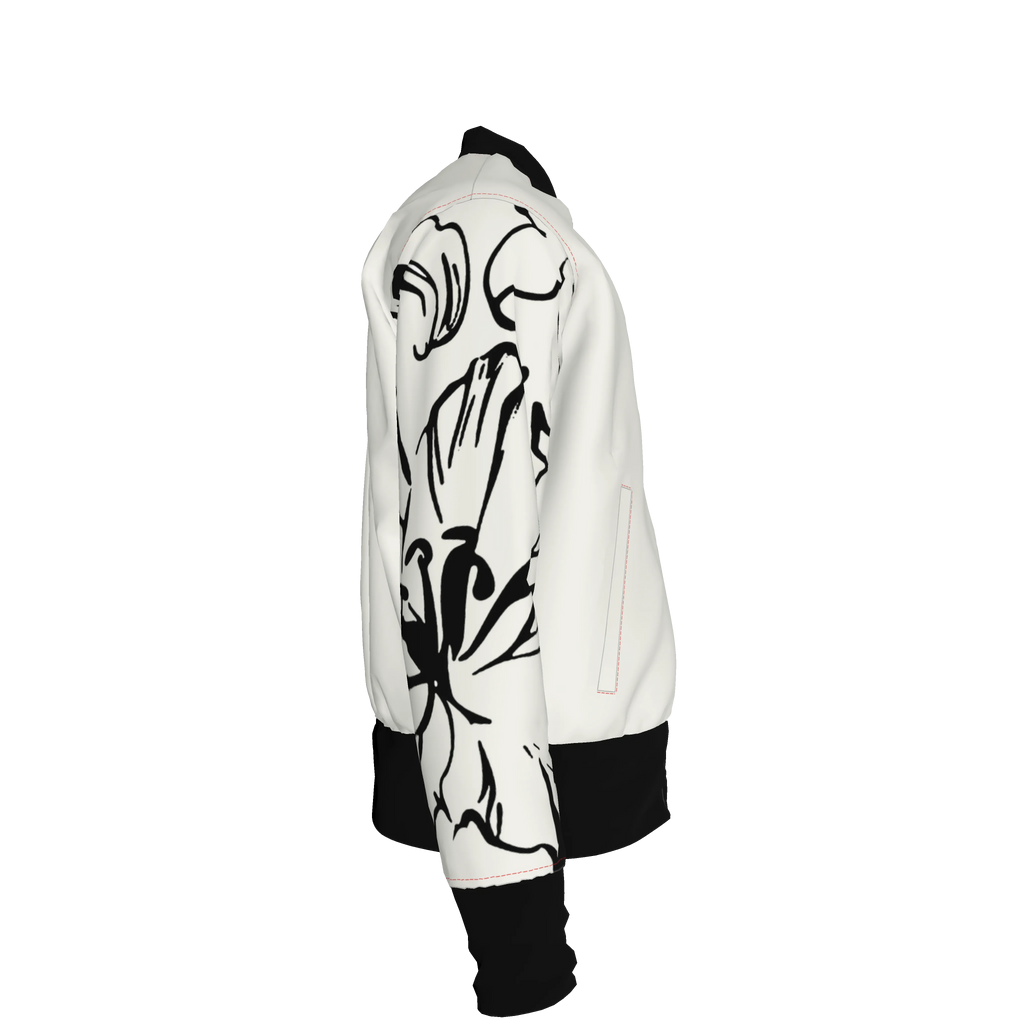 'Bayahibe Rose' JAIME™ Button-Up Bomber Jacket